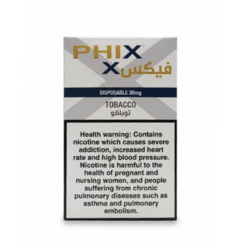 PHIX X 5000 سحبة سيجارة فكس 5000 شفطة 36 نيكوتين استخدام مره واحده