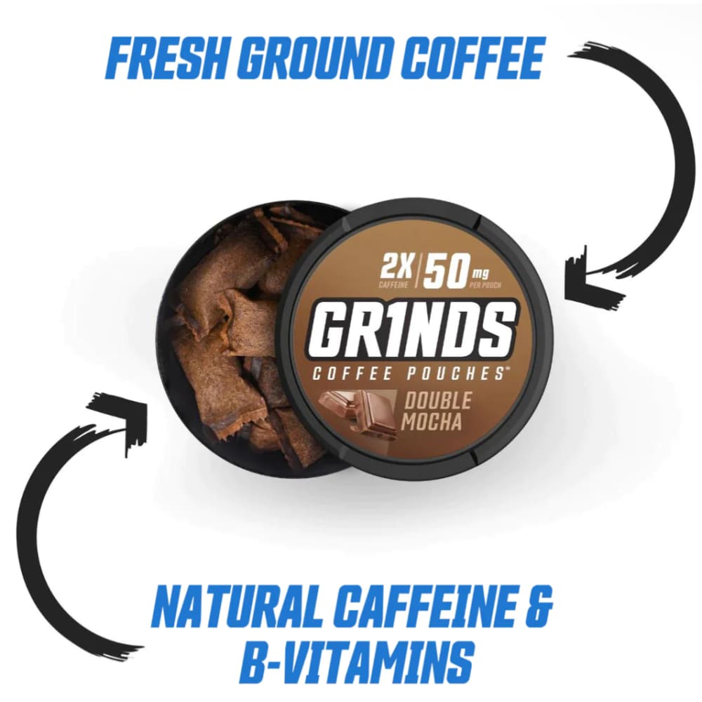 قريندز اكياس بدون قهوة نيكوتين فقط تحتوي على كافيين GR1NDS GRINDS