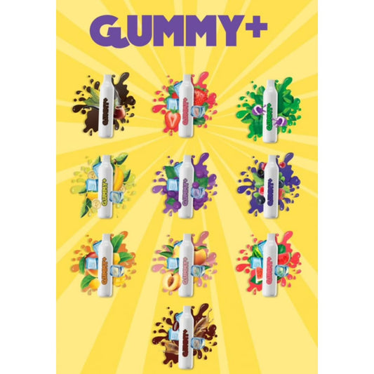 سحبة سيجارة قمي بلس 2200 شفطة 20 نيكوتين عدة نكهات استخدام مره واحده من GUMMY
