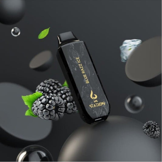 سحبة سيجارة ستيشن 10000 شفطة 20 نيكوتين عدة نكهات استخدام مره واحده M5 STATION