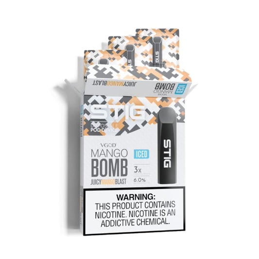 STIG VGOD سحبة سيجارة ستيق فيقود استخدام مره واحدة عدة نكهات 60 نيكوتين