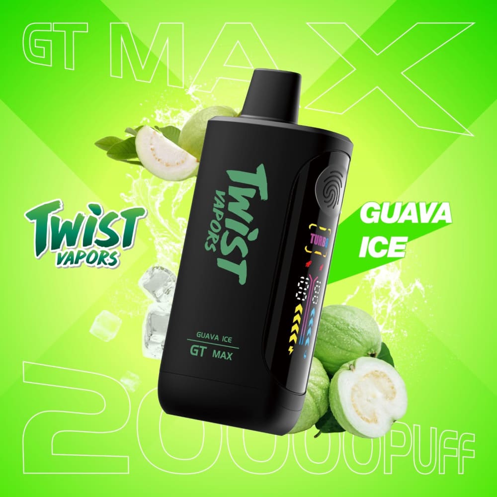 TWIST GT MAX سحبة سيجارة تويست 20000 شفطة 50 نيكوتين عدة نكهات استخدام مره واحده
