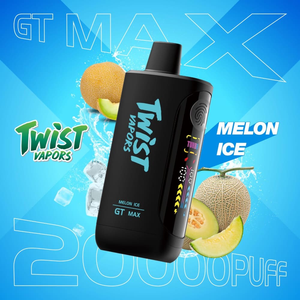 TWIST GT MAX سحبة سيجارة تويست 20000 شفطة 50 نيكوتين عدة نكهات استخدام مره واحده
