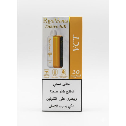 VCT Ripe Vapes THRIVE سحبة سيجارة عدة نكهات رايب فيب ثرايف 40000 شفطة 20 نيكوتين استخدام مره واحده