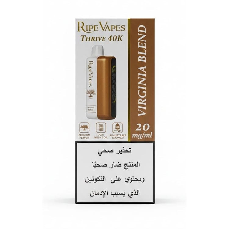 VCT Ripe Vapes THRIVE سحبة سيجارة عدة نكهات رايب فيب ثرايف 40000 شفطة 20 نيكوتين استخدام مره واحده