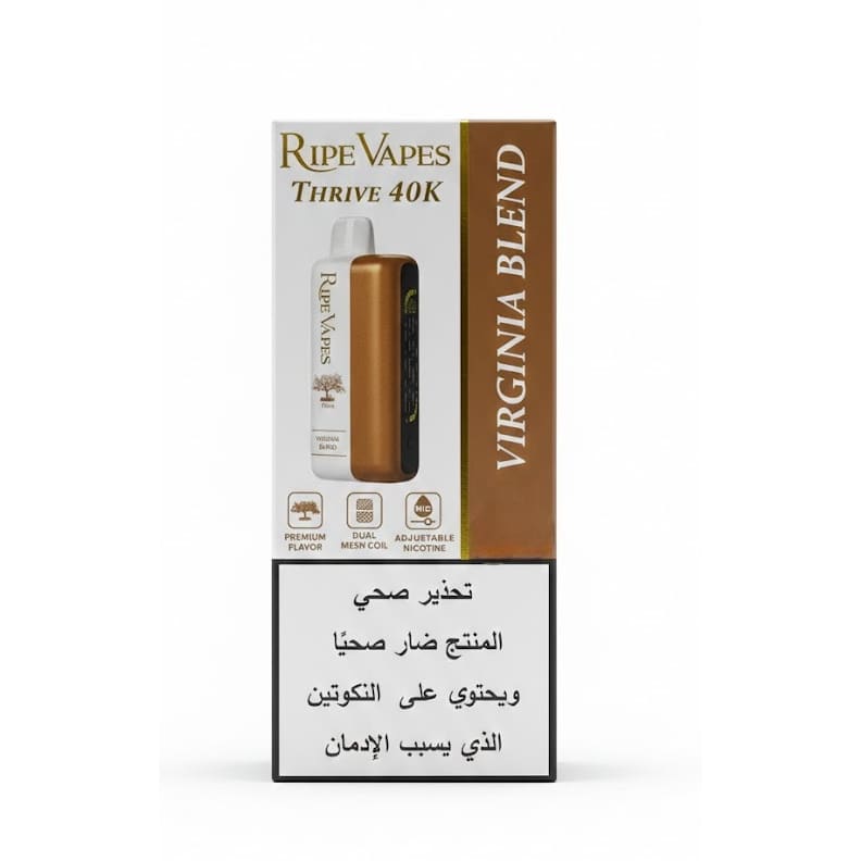 VCT Ripe Vapes THRIVE سحبة سيجارة عدة نكهات رايب فيب ثرايف 40000 شفطة 50 نيكوتين استخدام مره واحده