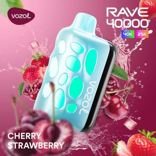 VOZOL RAVE سحبة سيجارة فوزول ريف 40000 شفطة عدة نكهات 50 نيكوتين استخدام مره واحده