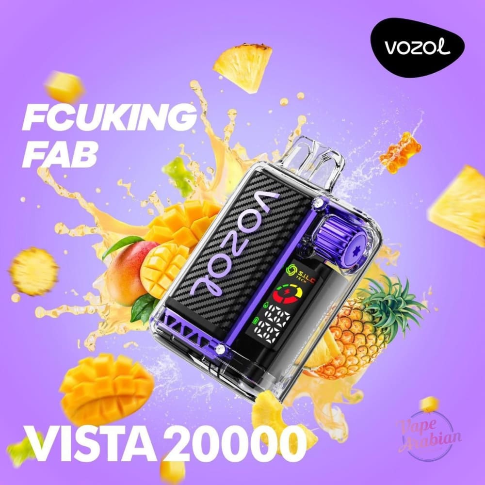 VOZOL سحبة سيجارة فوزول فيستا 20000 شفطة عدة نكات 50 نيكوتين استخدام مره واحده