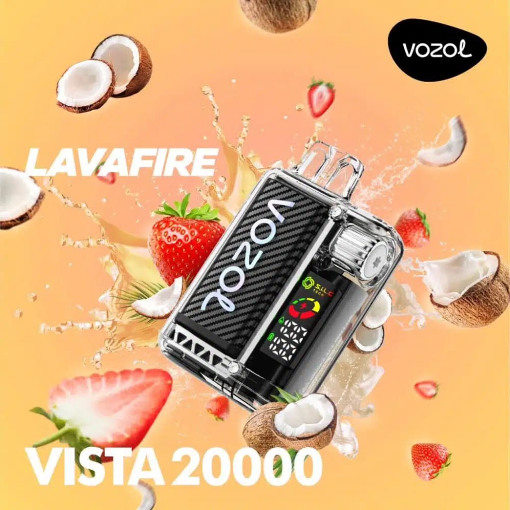 VOZOL سحبة سيجارة فوزول فيستا 20000 شفطة عدة نكات 50 نيكوتين استخدام مره واحده