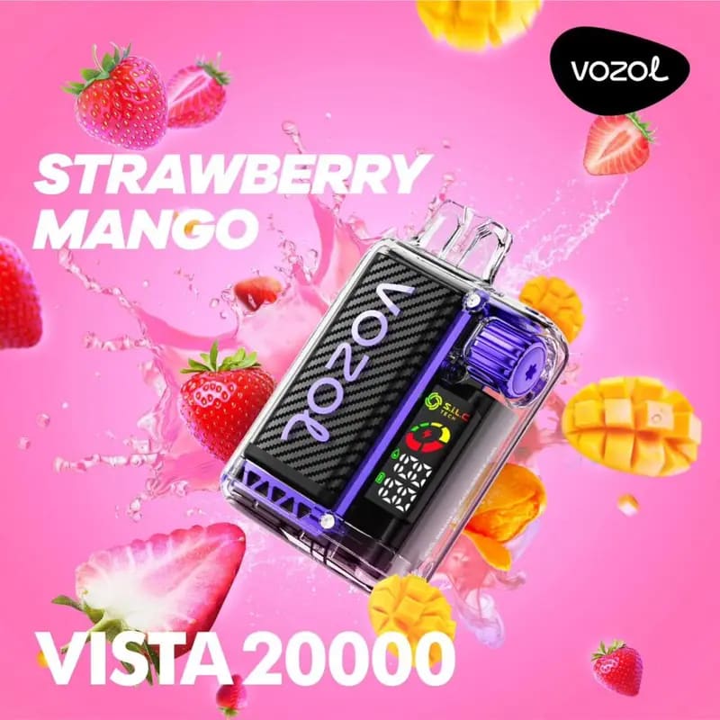VOZOL سحبة سيجارة فوزول فيستا 20000 شفطة عدة نكات 50 نيكوتين استخدام مره واحده