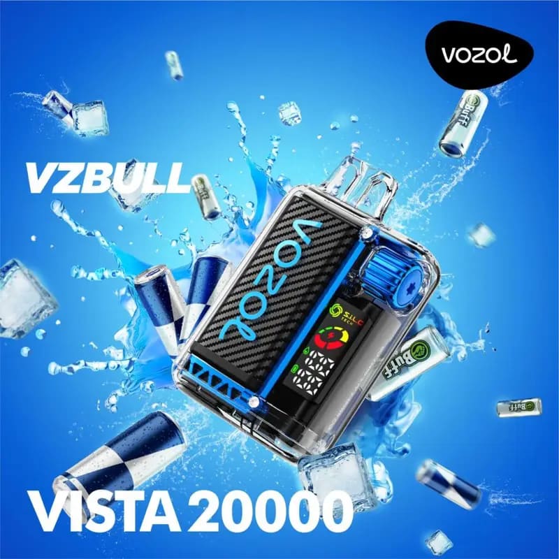 VOZOL سحبة سيجارة فوزول فيستا 20000 شفطة عدة نكات 50 نيكوتين استخدام مره واحده