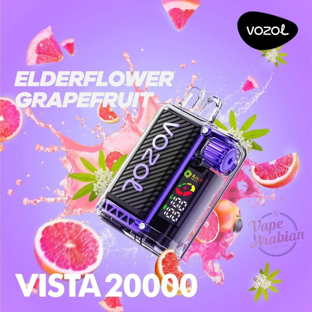 VOZOL سحبة سيجارة فوزول فيستا 20000 شفطة عدة نكات 50 نيكوتين استخدام مره واحده