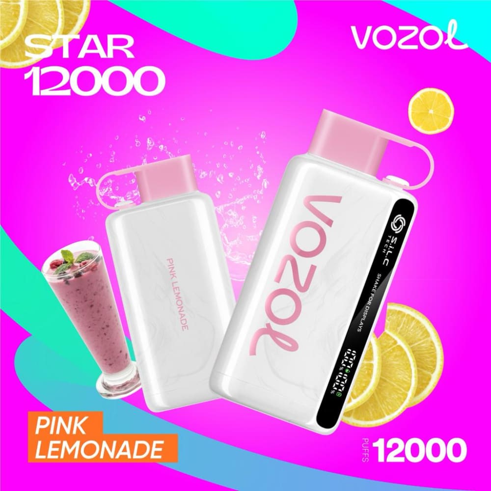 VOZOL سحبة سيجارة فوزول 12000 شفطة عدة نكهات 50 نيكوتين استخدام مره واحده