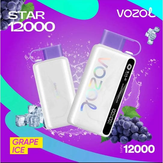 VOZOL سحبة سيجارة فوزول 12000 شفطة عدة نكهات 50 نيكوتين استخدام مره واحده