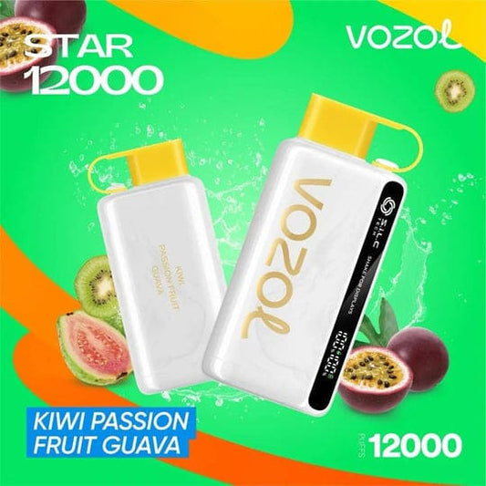 VOZOL سحبة سيجارة فوزول 12000 شفطة عدة نكهات 50 نيكوتين استخدام مره واحده