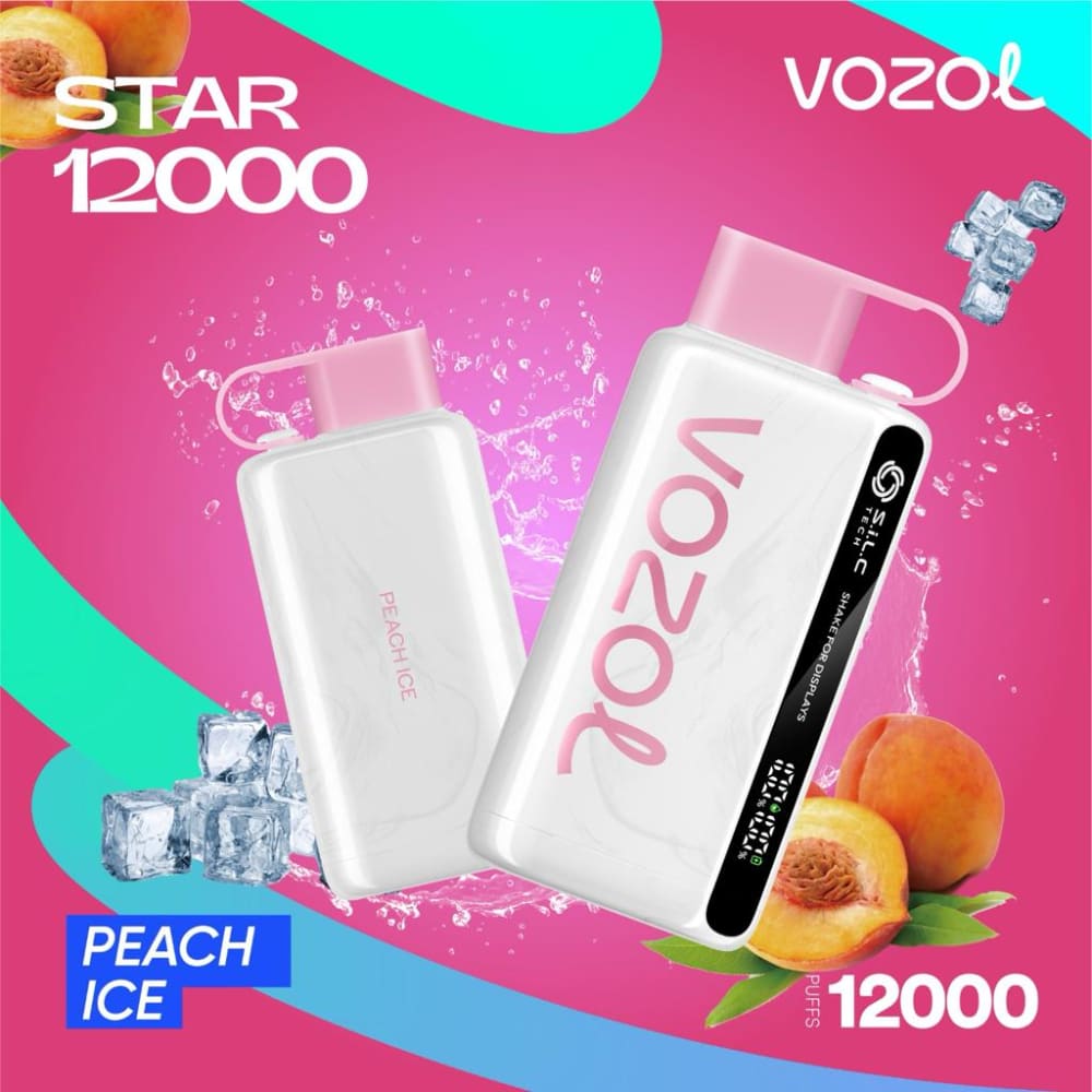 VOZOL سحبة سيجارة فوزول 12000 شفطة عدة نكهات 50 نيكوتين استخدام مره واحده